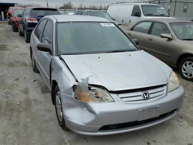 1HGES16642L034088 - 2002 HONDA CIVIC LX SILVER photo 9