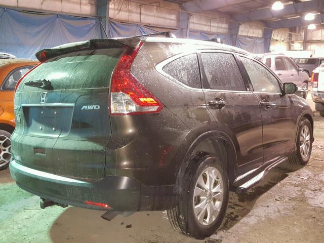 5J6RM4H71DL029249 - 2013 HONDA CR-V EXL BLACK photo 4