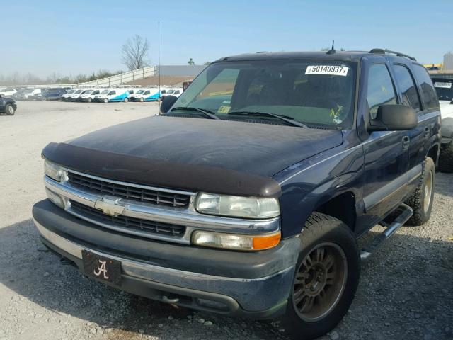 1GNEK13Z34J184857 - 2004 CHEVROLET TAHOE K150 BLUE photo 2