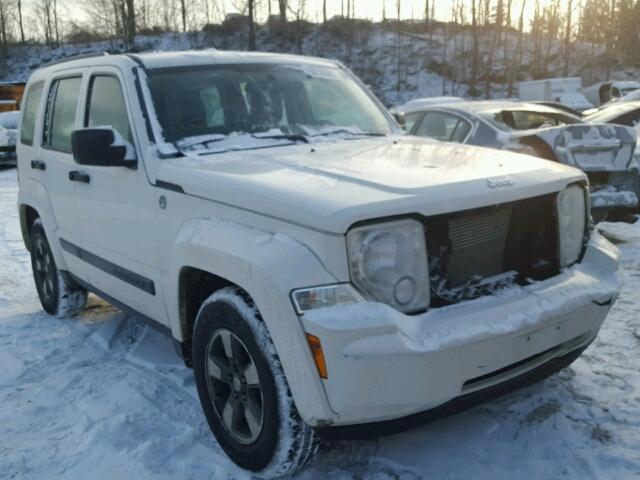 1J8GN28K68W266867 - 2008 JEEP LIBERTY SP CREAM photo 1