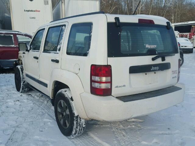 1J8GN28K68W266867 - 2008 JEEP LIBERTY SP CREAM photo 3