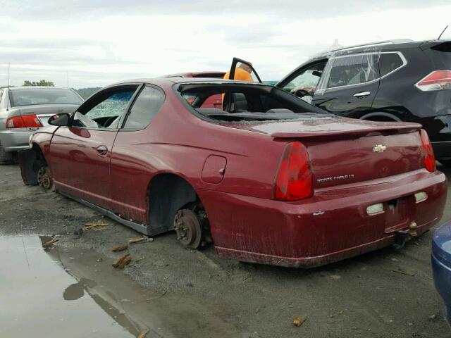 2G1WJ15K569183233 - 2006 CHEVROLET MONTE CARL 勃艮第红 照片 3