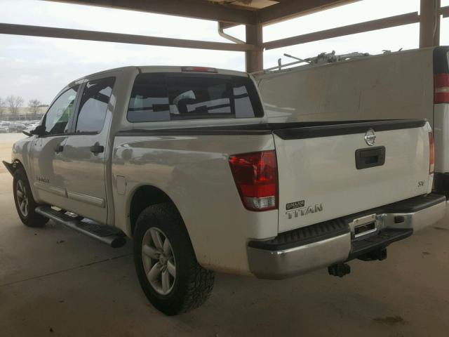 1N6AA0EK6DN302698 - 2013 NISSAN TITAN S WHITE photo 3