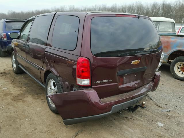 1GNDV23178D204700 - 2008 CHEVROLET UPLANDER L BURGUNDY photo 3