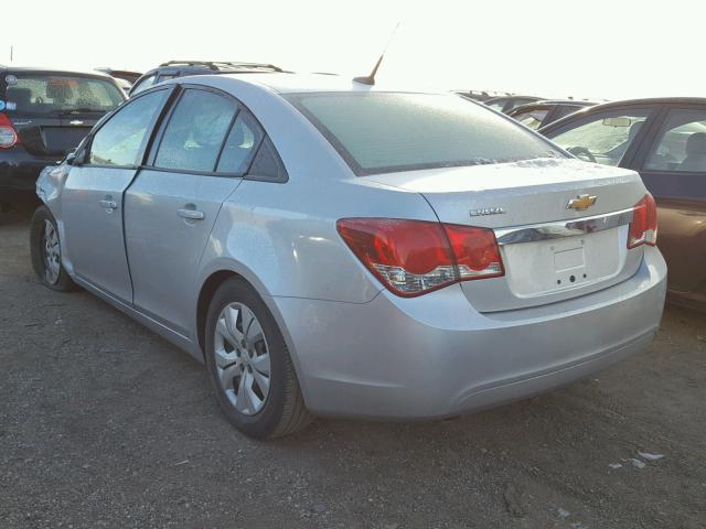 1G1PA5SG3E7449652 - 2014 CHEVROLET CRUZE LS SILVER photo 3