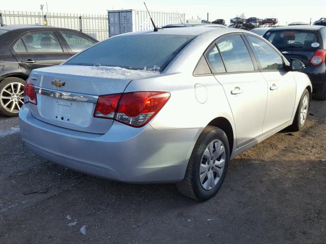 1G1PA5SG3E7449652 - 2014 CHEVROLET CRUZE LS SILVER photo 4