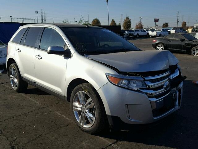 2FMDK3JC4DBB37934 - 2013 FORD EDGE SEL SILVER photo 1