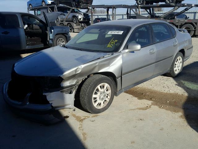 2G1WF52E059137136 - 2005 CHEVROLET IMPALA SILVER photo 2