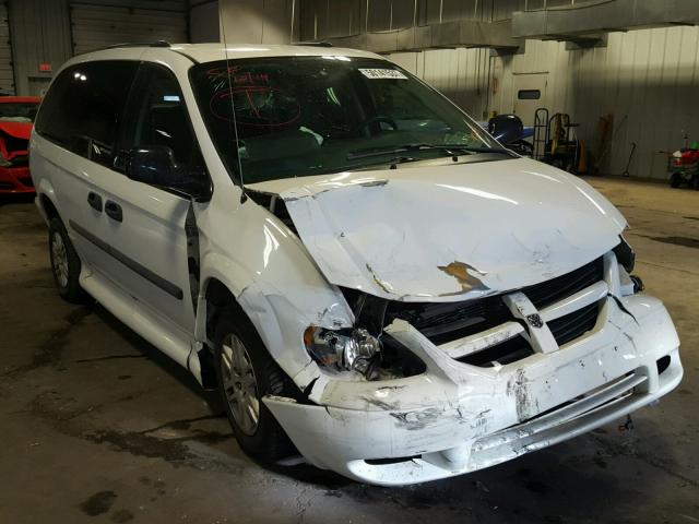 1D4GP24R06B562401 - 2006 DODGE GRAND CARA WHITE photo 1