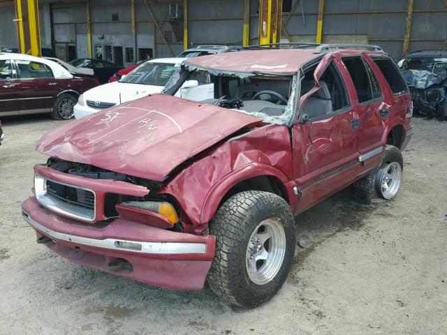 1GKDT13W0SK536490 - 1995 GMC JIMMY RED photo 2