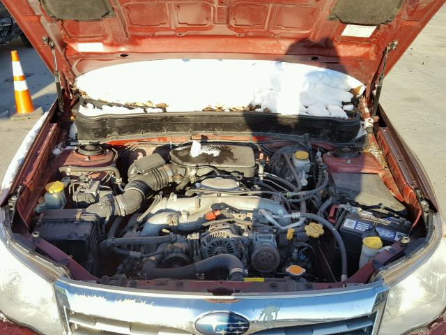 JF2SH6DCXAH772941 - 2010 SUBARU FORESTER 2 RED photo 7