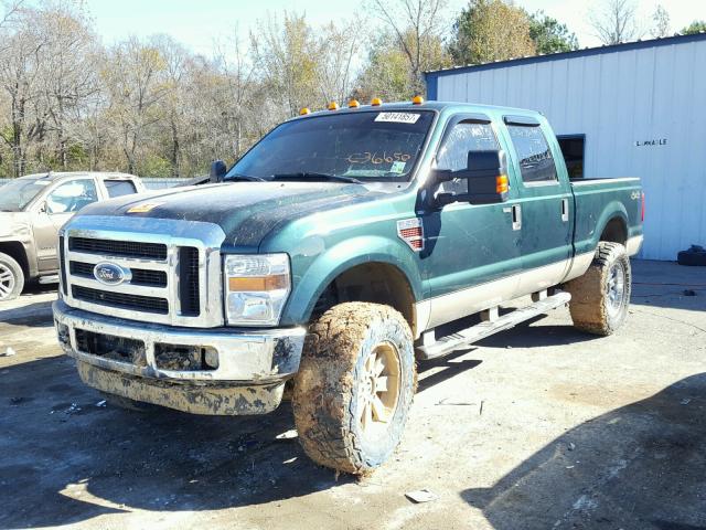 1FTSW21R28EC36650 - 2008 FORD F250 SUPER GREEN photo 2