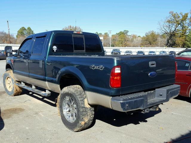 1FTSW21R28EC36650 - 2008 FORD F250 SUPER GREEN photo 3