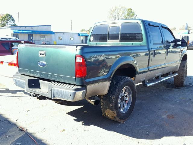 1FTSW21R28EC36650 - 2008 FORD F250 SUPER GREEN photo 4