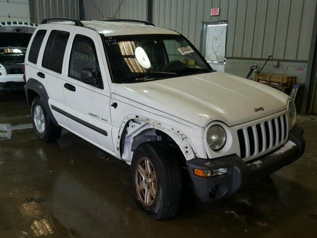 1J4GL48K62W125775 - 2002 JEEP LIBERTY SP WHITE photo 1