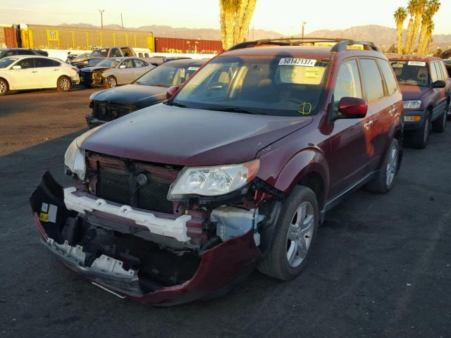 JF2SH63679H710176 - 2009 SUBARU FORESTER 2 RED photo 2