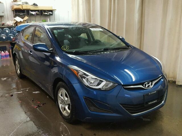 KMHDH4AE1EU142879 - 2014 HYUNDAI ELANTRA SE BLUE photo 1