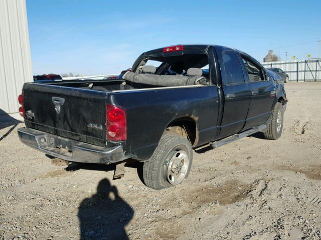 3D7KS28A08G144897 - 2008 DODGE RAM 2500 S BLACK photo 4
