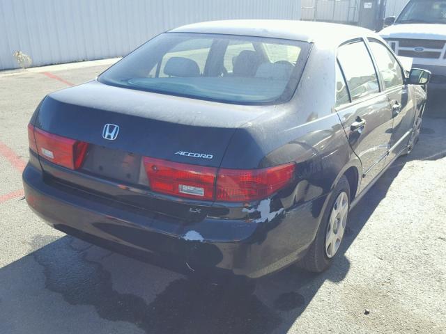 JHMCM56455C000279 - 2005 HONDA ACCORD LX BLACK photo 4