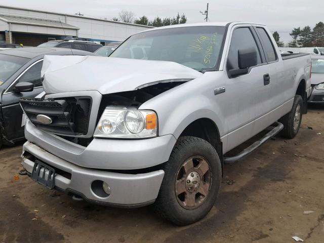 1FTRX14W76NB47337 - 2006 FORD F150 SILVER photo 2