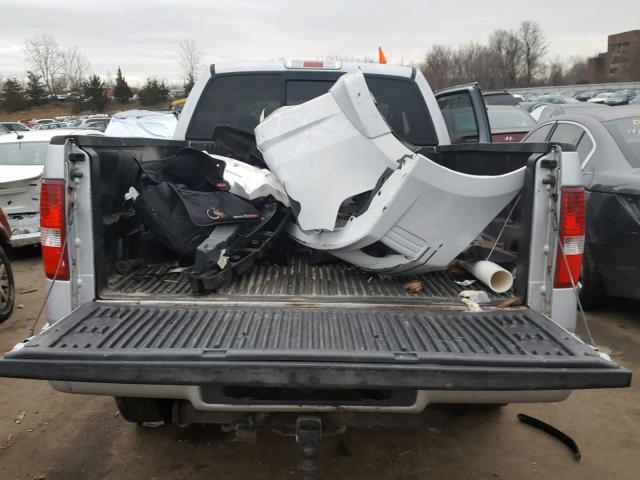 1FTRX14W76NB47337 - 2006 FORD F150 SILVER photo 9