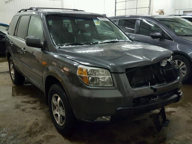 5FNYF18587B006373 - 2007 HONDA PILOT EXL CHARCOAL photo 1