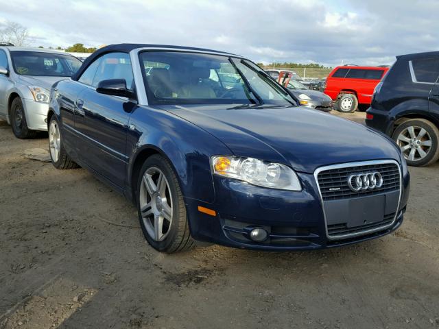 WAUDF48HX8K014440 - 2008 AUDI A4 2.0T CA BLUE photo 1