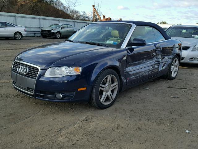 WAUDF48HX8K014440 - 2008 AUDI A4 2.0T CA BLUE photo 2