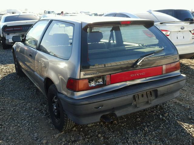 2HGED6452LH521189 - 1990 HONDA CIVIC DX GRAY photo 3