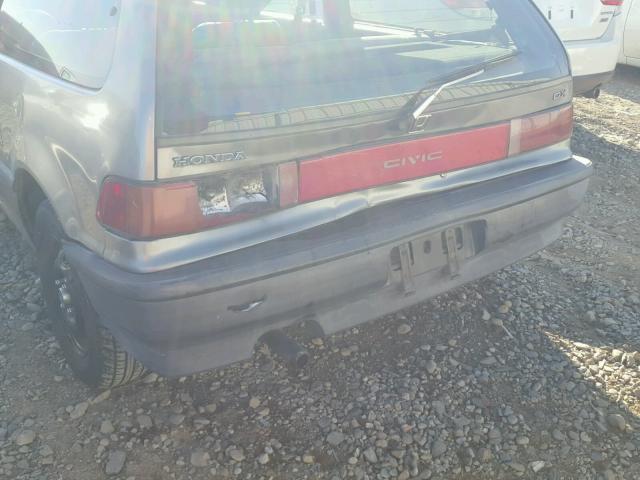 2HGED6452LH521189 - 1990 HONDA CIVIC DX GRAY photo 9