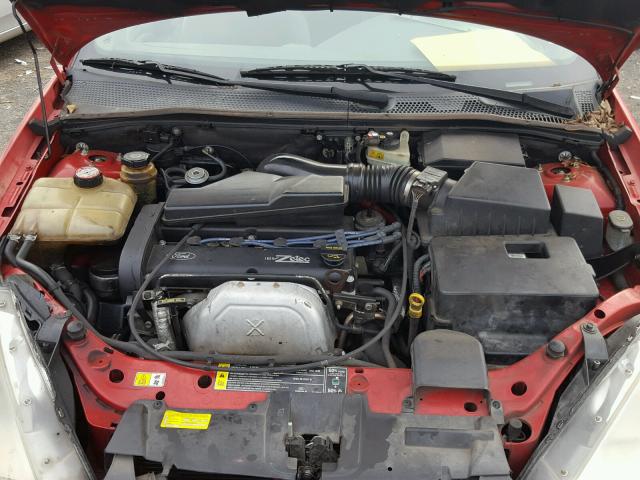 3FAFP3132YR125244 - 2000 FORD FOCUS ZX3 RED photo 7