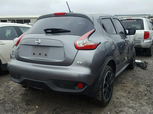 JN8AF5MR3GT607998 - 2016 NISSAN JUKE S GRAY photo 4