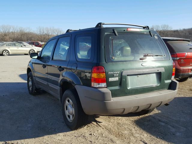 1FMYU02131KE86575 - 2001 FORD ESCAPE XLS GREEN photo 3