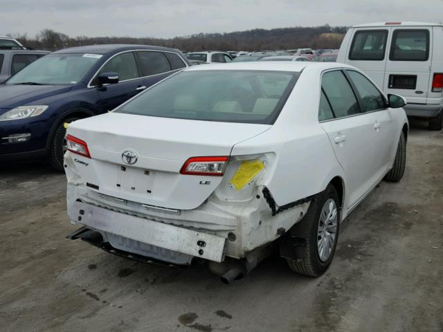 4T1BF1FK1DU215452 - 2013 TOYOTA CAMRY L WHITE photo 4