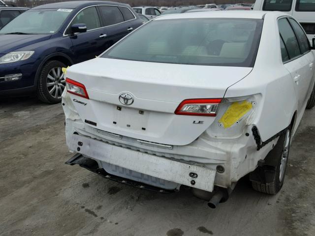 4T1BF1FK1DU215452 - 2013 TOYOTA CAMRY L WHITE photo 9