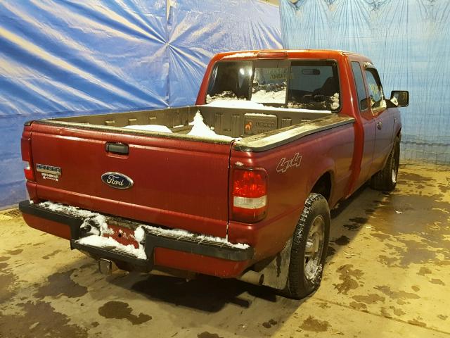 1FTZR15EX8PB19376 - 2008 FORD RANGER SUP RED photo 4