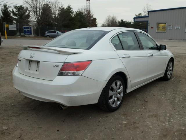 1HGCP36818A057659 - 2008 HONDA ACCORD EXL WHITE photo 4