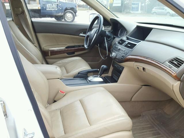 1HGCP36818A057659 - 2008 HONDA ACCORD EXL WHITE photo 5