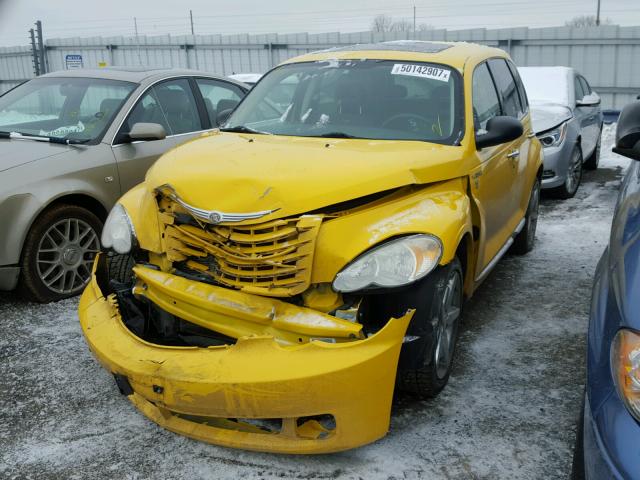 3A8FY58B56T258315 - 2006 CHRYSLER PT CRUISER YELLOW photo 2