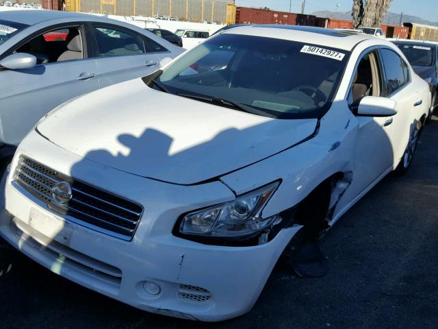 1N4AA5APXBC860294 - 2011 NISSAN MAXIMA S WHITE photo 2