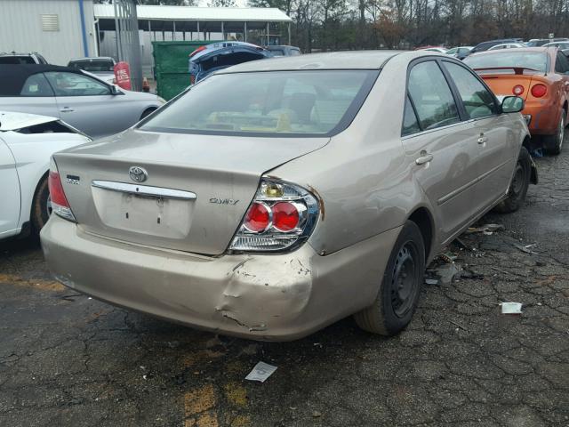 4T1BE32K55U594946 - 2005 TOYOTA CAMRY LE GOLD photo 4