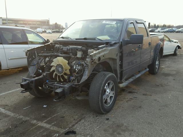 1FTPW14V47FB87839 - 2007 FORD F150 SUPER GRAY photo 2