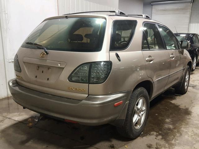 JT6HF10U5Y0137481 - 2000 LEXUS RX 300 GOLD photo 4