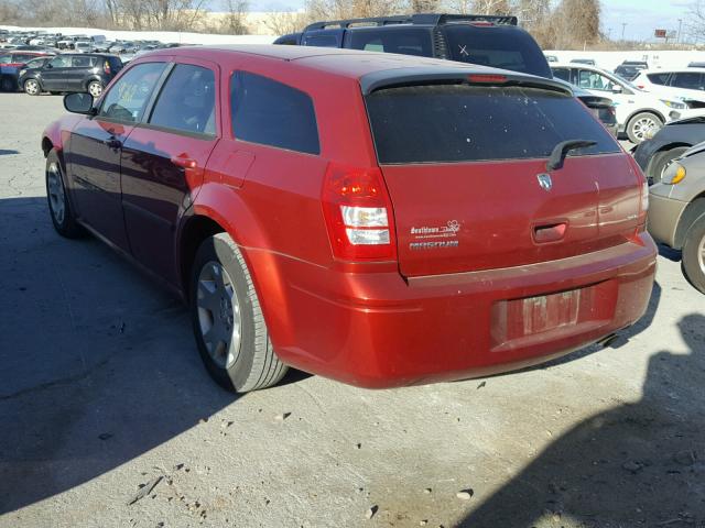 2D4FV47V46H429721 - 2006 DODGE MAGNUM SXT RED photo 3