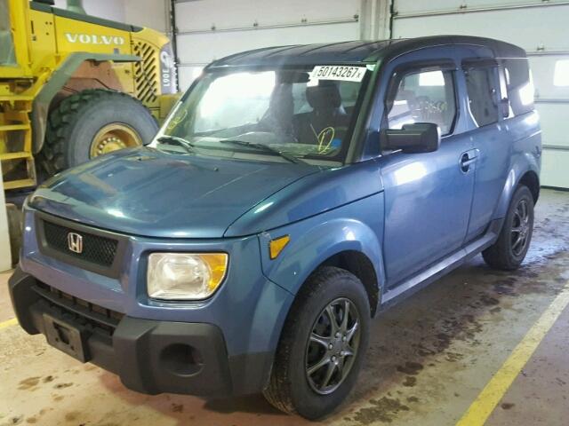 5J6YH27706L801118 - 2006 HONDA ELEMENT EX BLUE photo 2