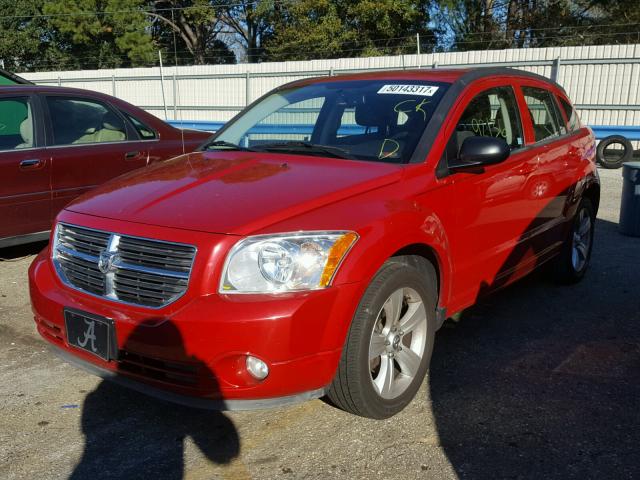 1C3CDWDA6CD535424 - 2012 DODGE CALIBER SX RED photo 2