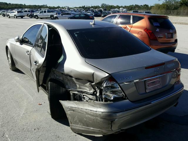 WDBUF56X87B098967 - 2007 MERCEDES-BENZ E 350 GRAY photo 3