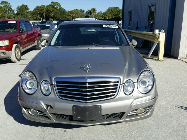 WDBUF56X87B098967 - 2007 MERCEDES-BENZ E 350 GRAY photo 9