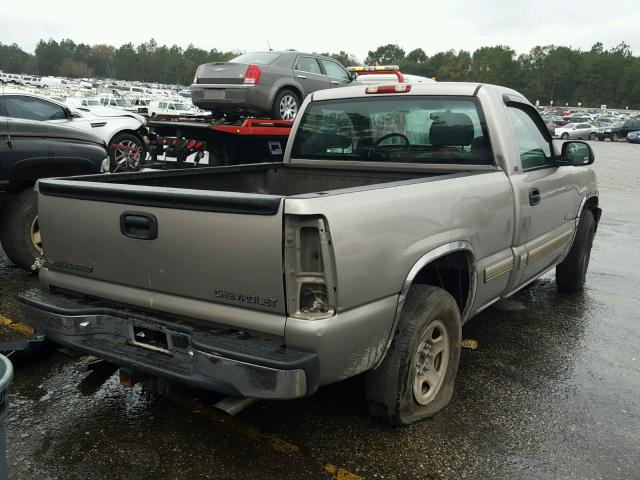 1GCEC14VX1Z254112 - 2001 CHEVROLET SILVERADO BEIGE photo 4