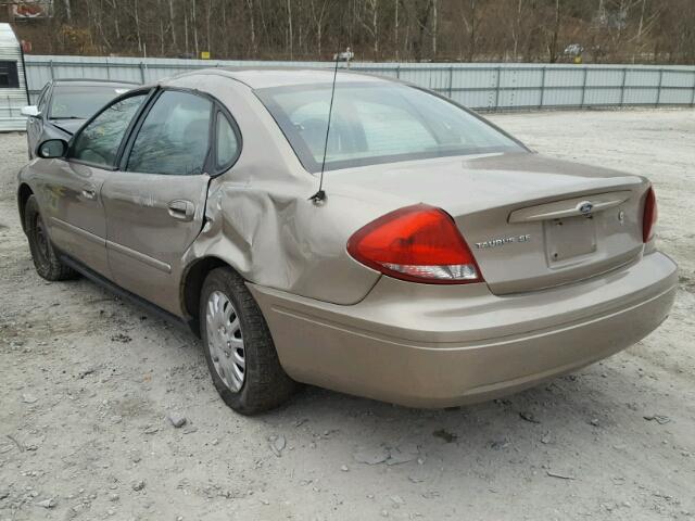 1FAFP53U65A273128 - 2005 FORD TAURUS SE GOLD photo 3